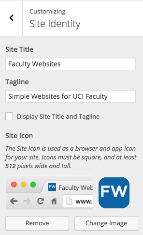 Faculty Websites site icon