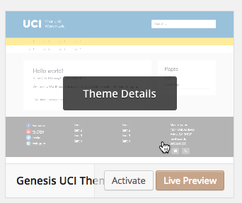 Genesis UCI Preview